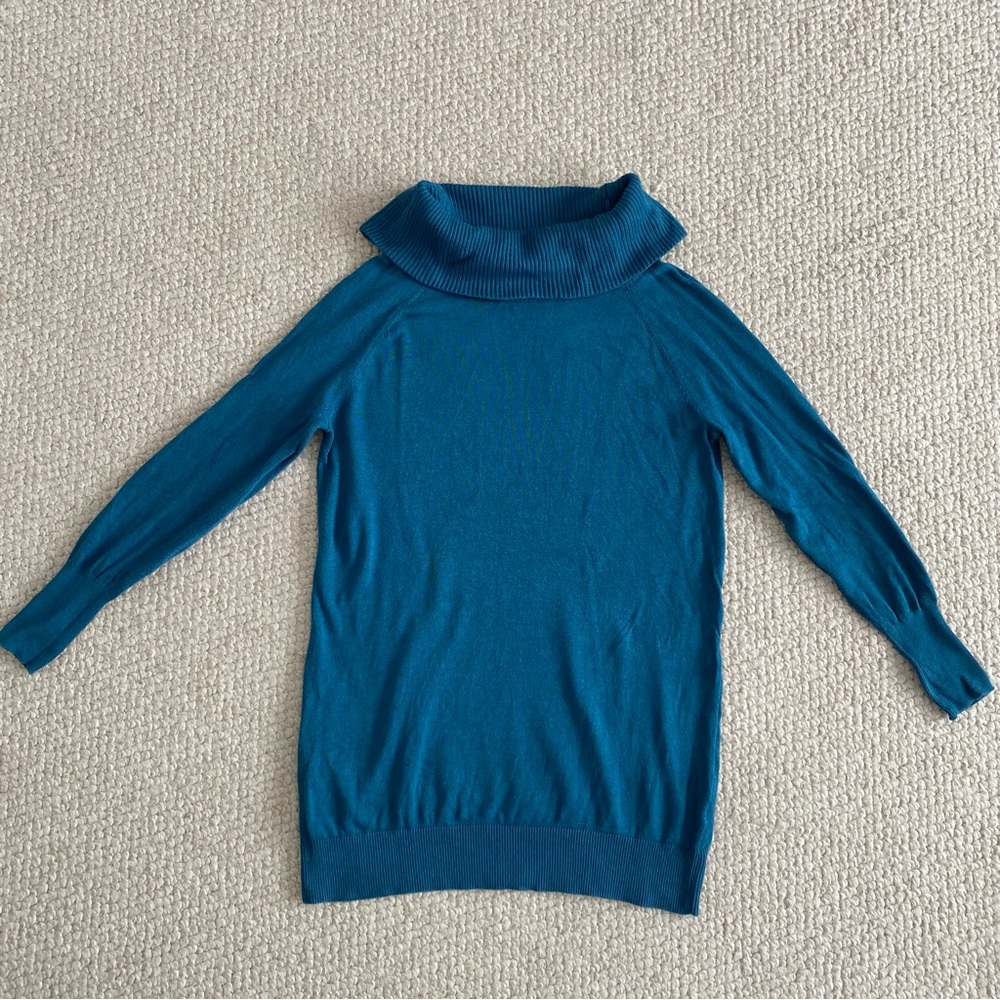 Halogen Teal Cowl Neck Sweater Women’s Size Large